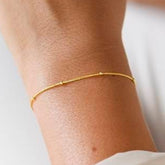 CAPUCINE SATELLITENARMBAND – 925ER STERLING SILBER, 18K VERGOLDET