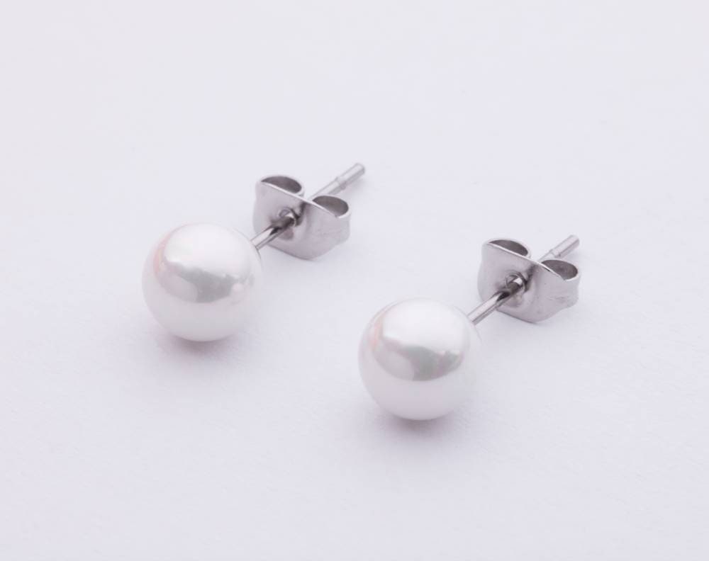 Ohrstecker-edel-Hochzeit-Brautschmuck-Trauzeugin-creme-Perle-Perlenohrstecker-Edelstahl