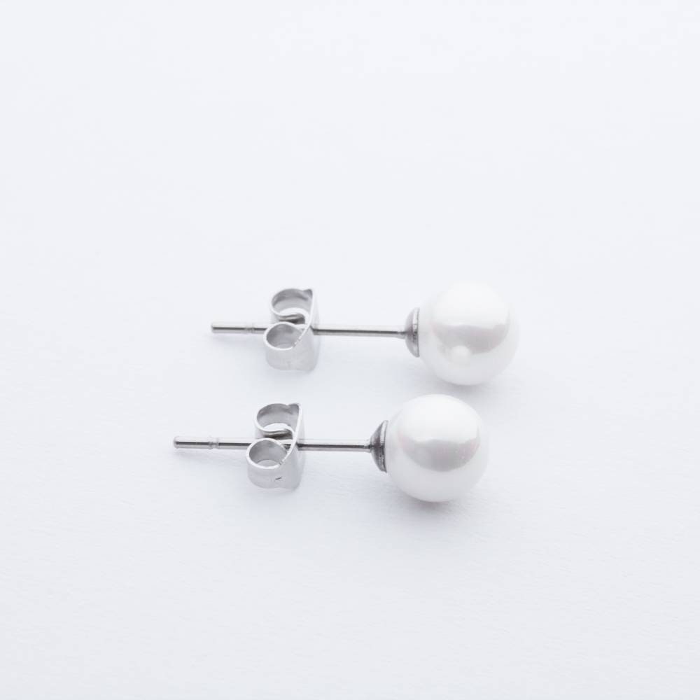 Ohrstecker-edel-Hochzeit-Brautschmuck-Trauzeugin-creme-Perle-Perlenohrstecker-Edelstahl