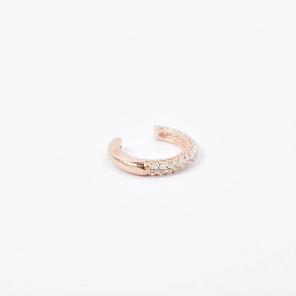 Ear Cuff-Ear Cuffs-Helix-Conch-Fake Piercing-Ohrmanschette-925er Silber-Silber-Gold-Rosegold-Zirkon