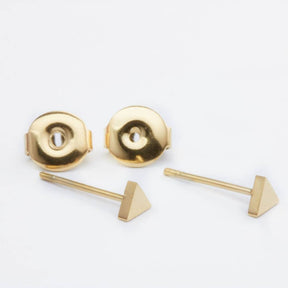 Ohrstecker Dreieck-schlicht-minimal-filigran-minimalistisch-zart-geometrisch-Edelstahl-Gold-Rosegold-vergoldet