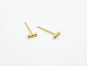 1 Paar zierliche Ohrstecker-Stapelohrstecker-mini-zart-fein-minimalistisch-geometrisch-925er Sterling Silber-Gold-vergoldet