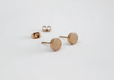 Simple Ohrstecker in Diamantoptik-Edelstahl-Rosegold-vergoldet-Plättchen-schlicht-geometrisch