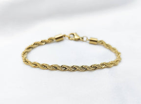 Elegantes Armband//gedreht//gewunden//Twist//Armband edel//Armband gold//Edelstahl vergoldet