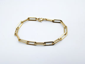 Chunk Armband//Chunk Armkettchen//Gold//Edelstahl//vergoldet