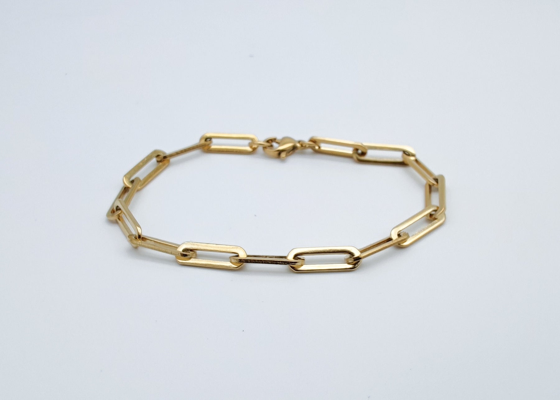 Chunk Armband//Chunk Armkettchen//Gold//Edelstahl//vergoldet