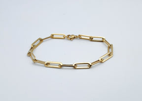 Chunk Armband//Chunk Armkettchen//Gold//Edelstahl//vergoldet