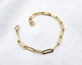 Chunk Armband//Chunk Armkettchen//Gold//Edelstahl//vergoldet