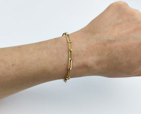 Chunk Armband//Chunk Armkettchen//Gold//Edelstahl//vergoldet