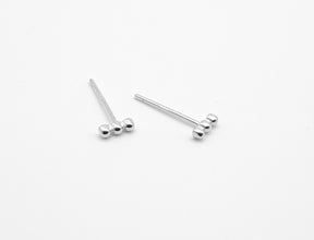 1 Paar zierliche Ohrstecker-Stapelohrstecker-mini-zart-fein-minimalistisch-geometrisch-925er Sterling Silber-vergoldet