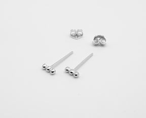 1 Paar zierliche Ohrstecker-Stapelohrstecker-mini-zart-fein-minimalistisch-geometrisch-925er Sterling Silber-vergoldet